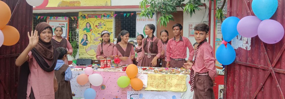 Rakhi Stall at Basic School Naubasta, Lucknow - Copy